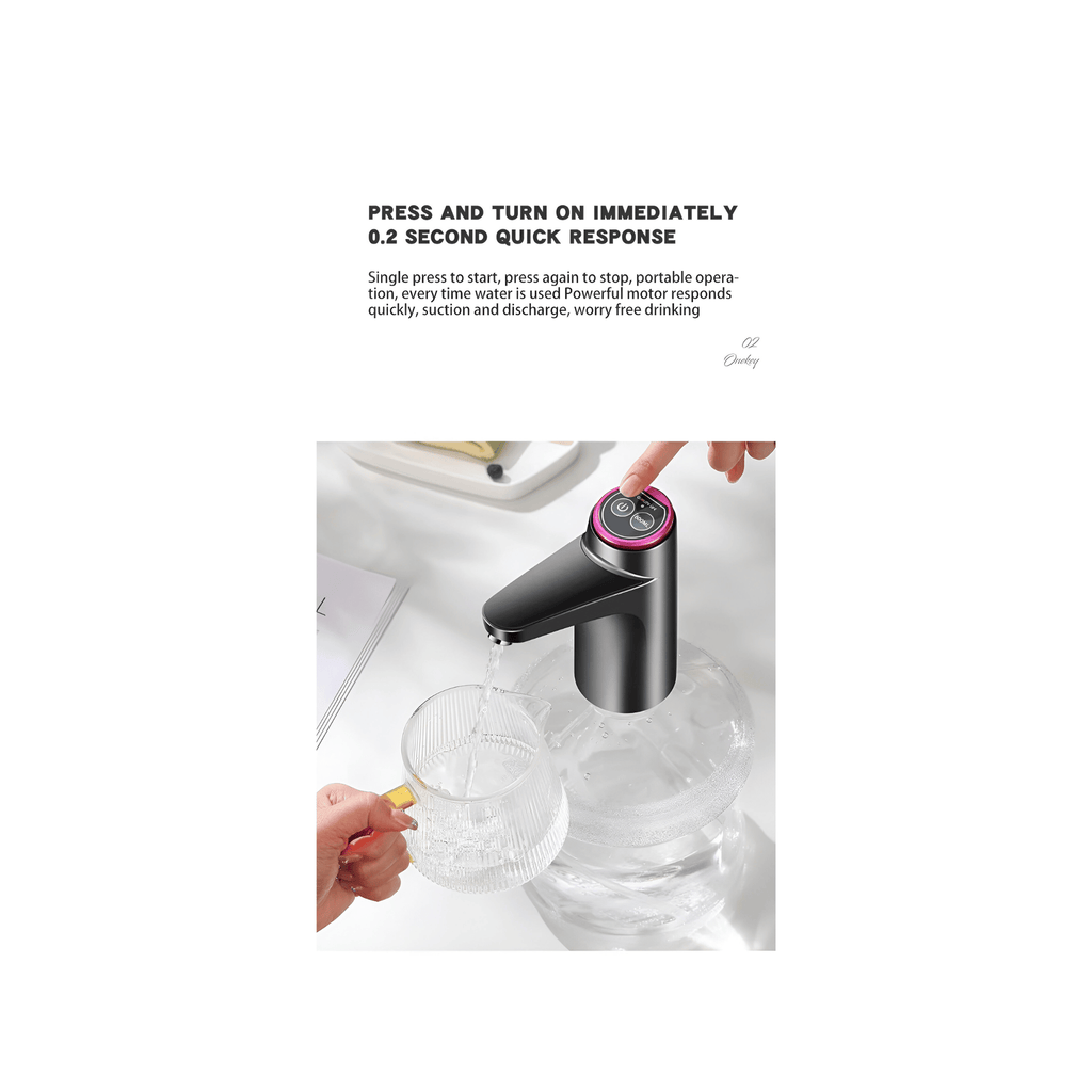 Automatic USB Rechargeable Water Dispenser Pump for Bottled Water – Smart One-Touch Electric Pump