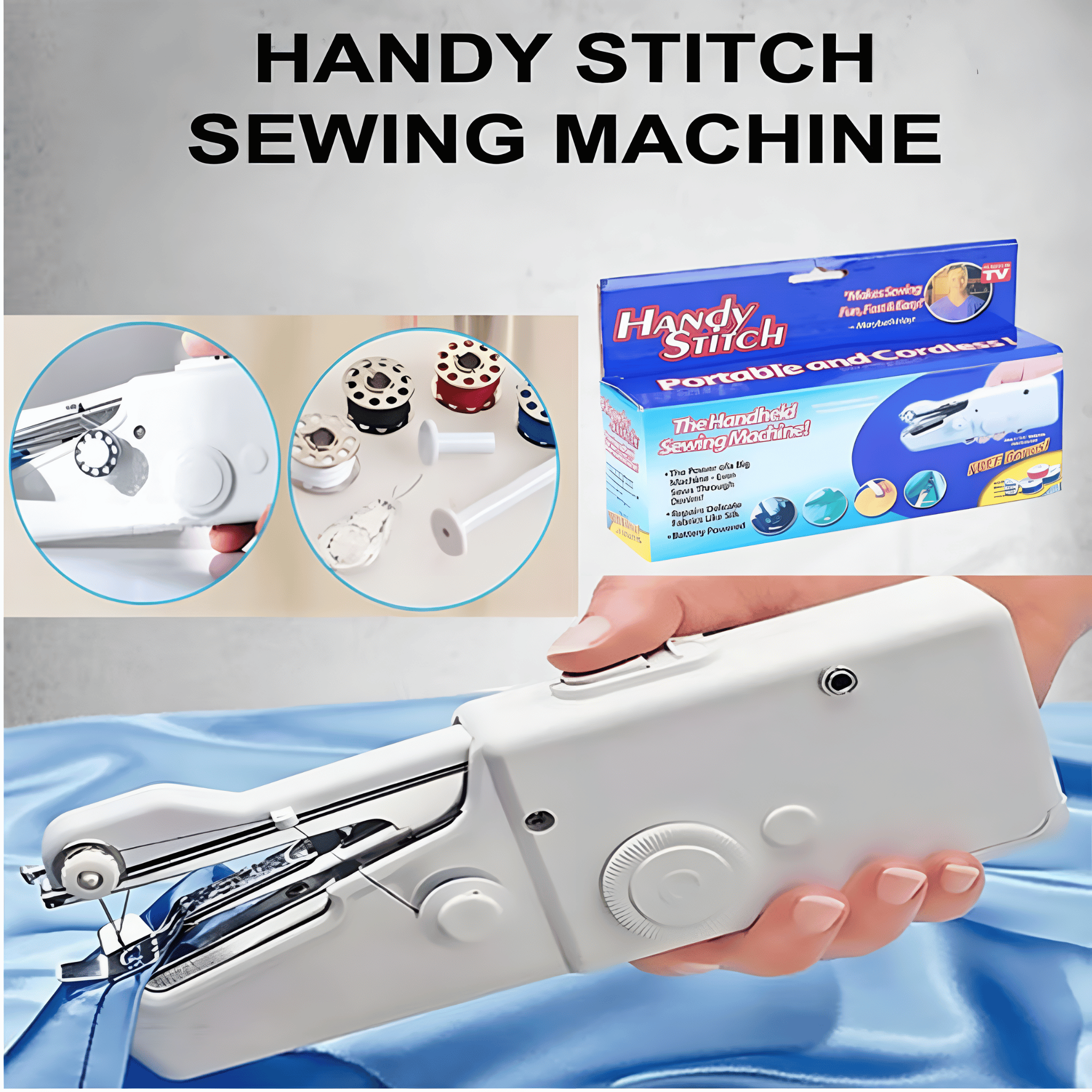 Handy Stitch Portable Sewing Machine – Cordless Handheld Stitching Tool