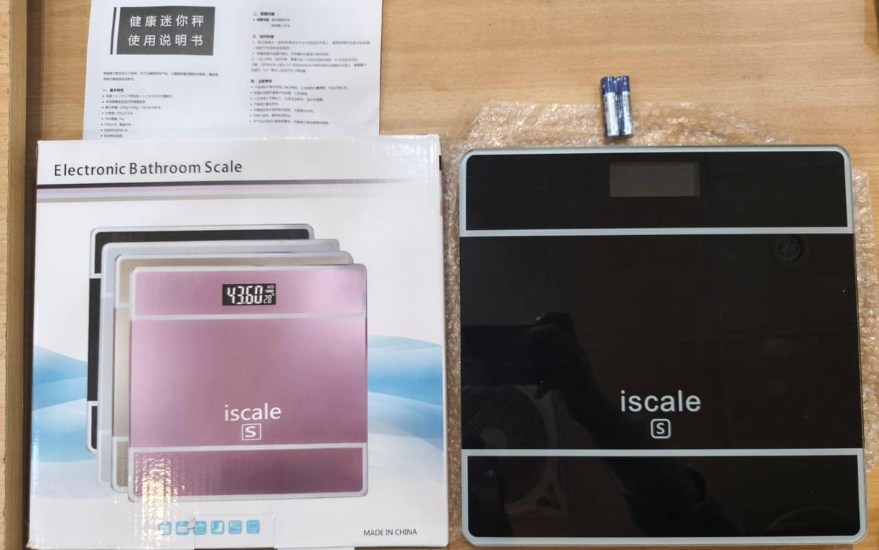 iScale SE Digital Smart Weighing Scale – LED Display with Temperature Sensor